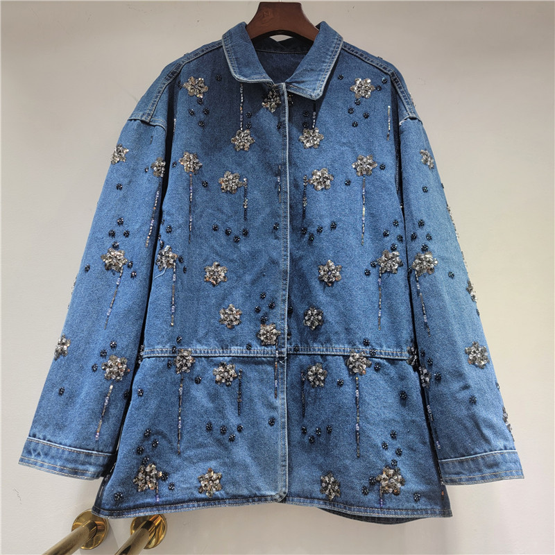 Winter Clothing Trends 2026 - SuperAen-Chaqueta vaquera con cuello tipo Polo