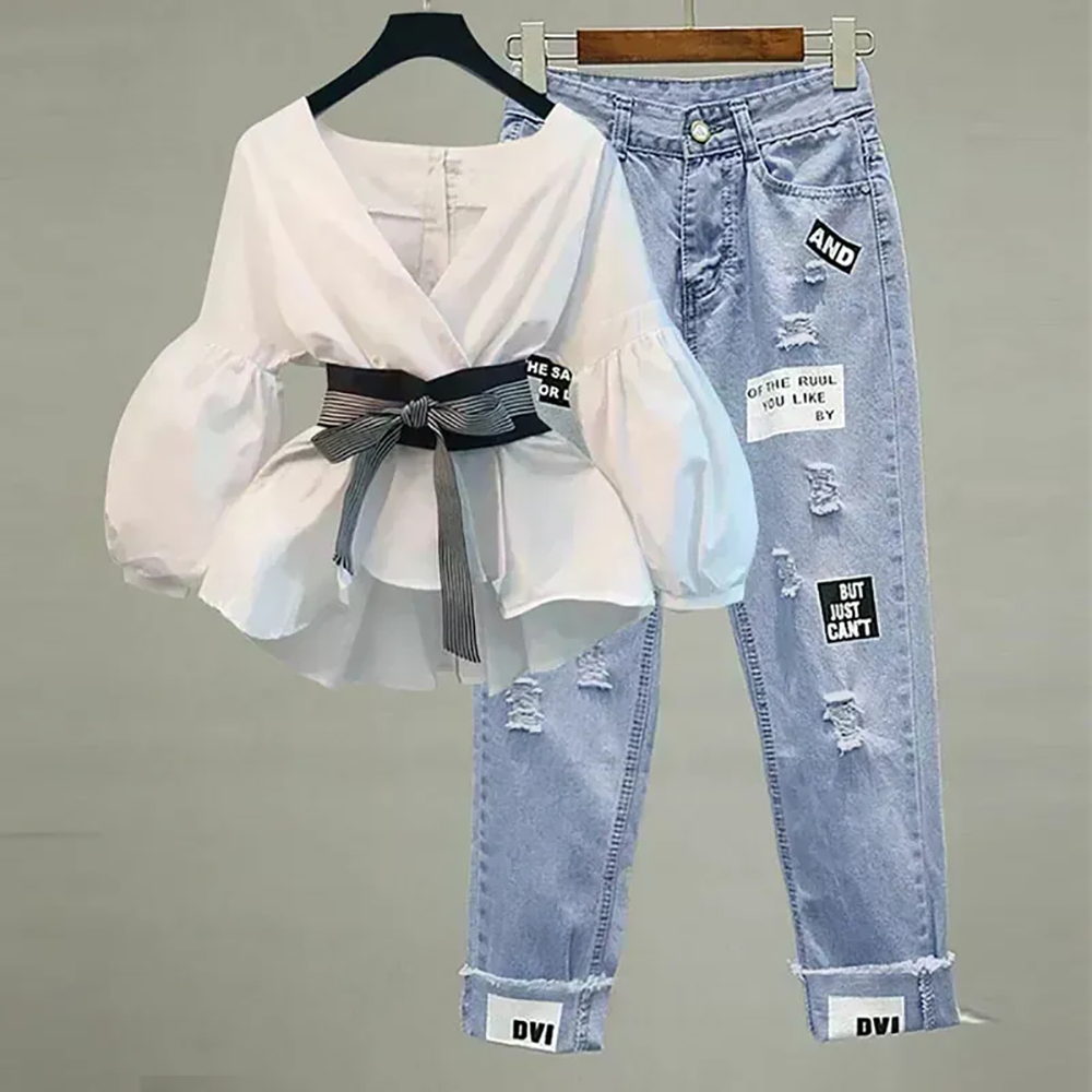 Winter Clothing Sale - Camisa elegante de gasa con cuello