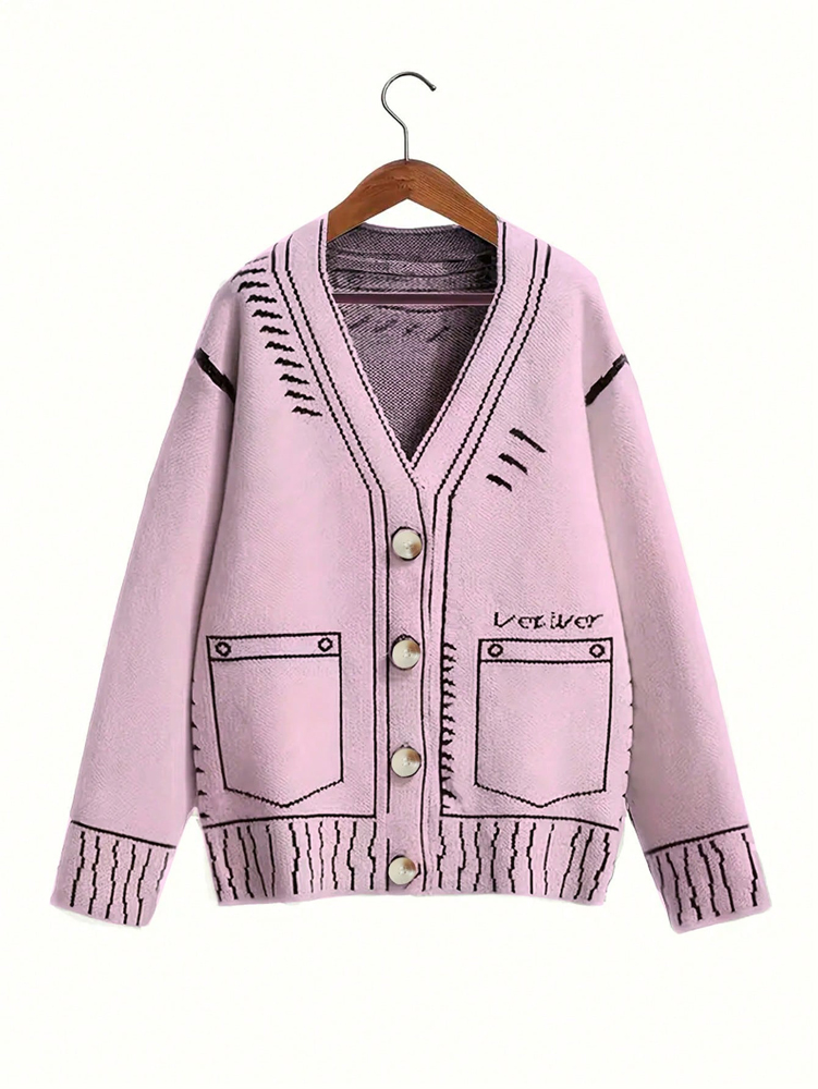 Winter Clothing Online - Cárdigan con botones de talla grande
