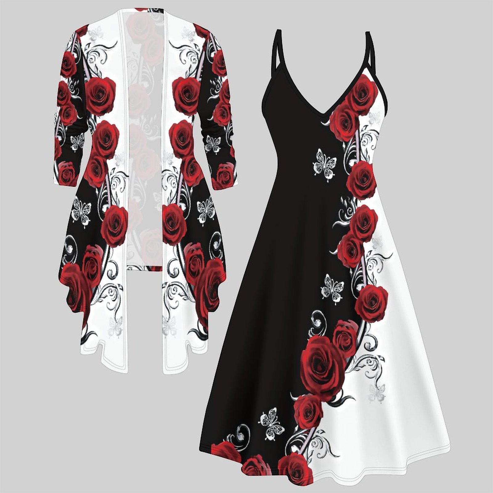 Winter Clothing Online - Conjunto de dos piezas estampado para