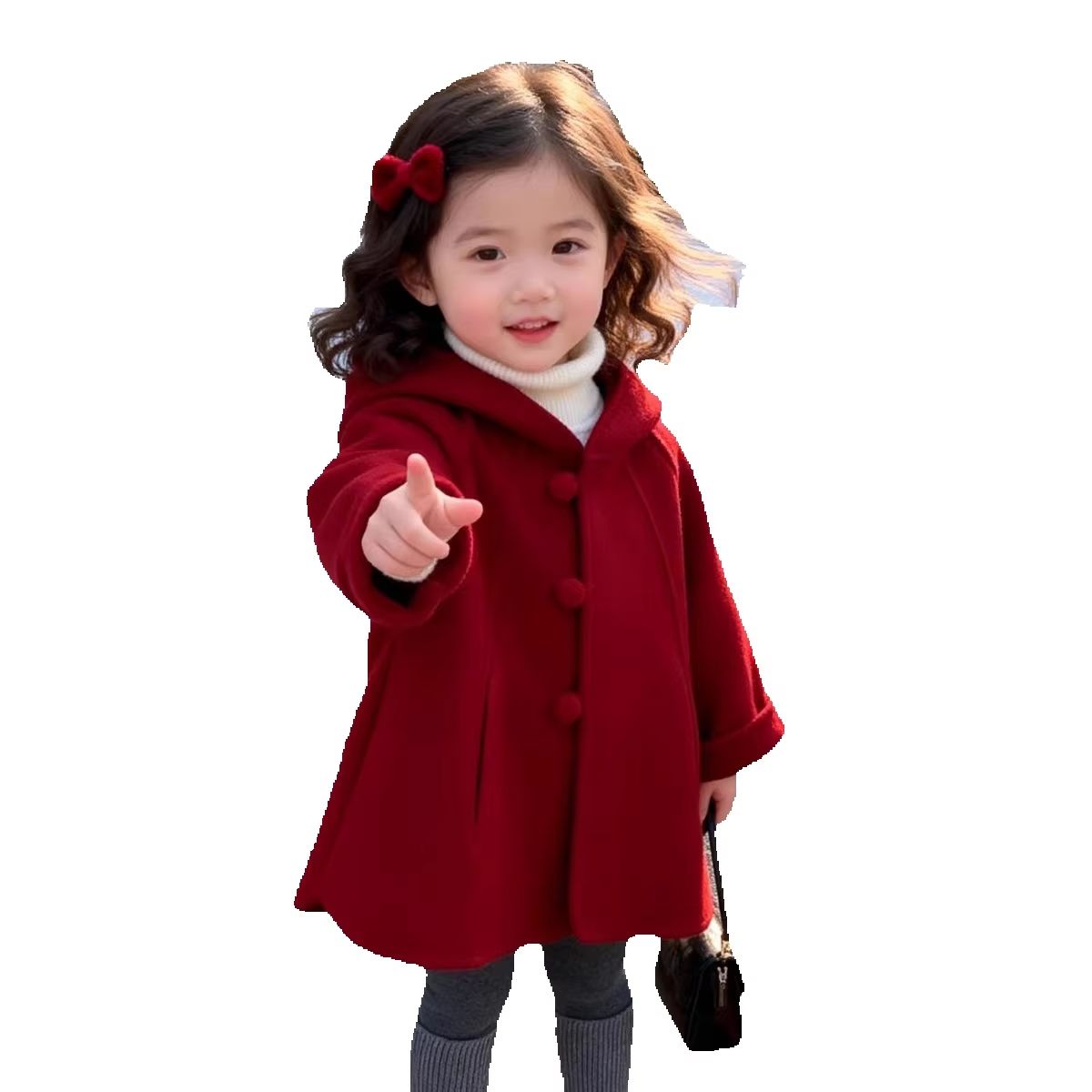 Abrigo de lana para niñas, oto - Winter Clothing Baby reseña y precio