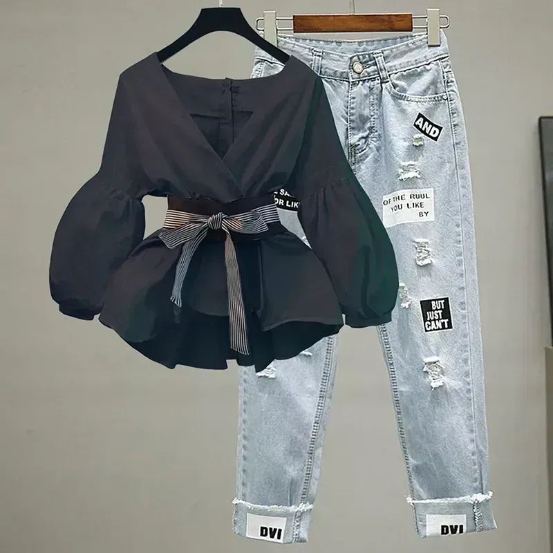 Camisa elegante de gasa con cu - Winter Clothing Sale reseña y precio