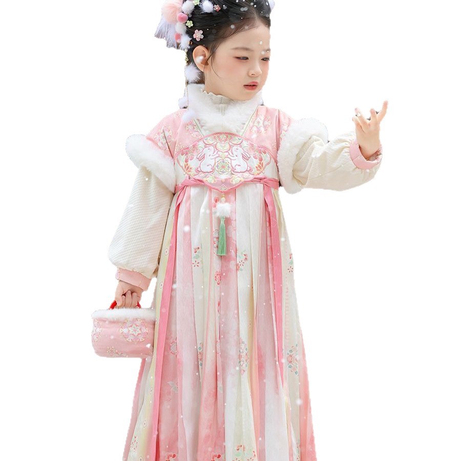 2025 niñas Hada Hanfu niños in - Winter Clothing Baby reseña y precio