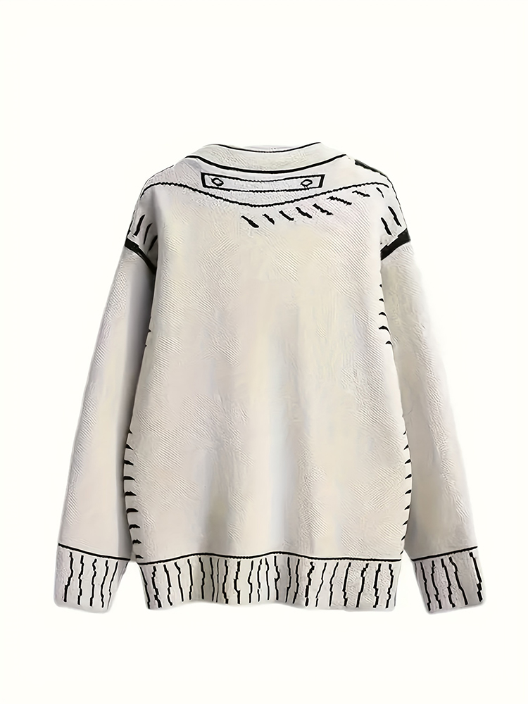 Cárdigan con botones de talla  - Winter Clothing Online reseña y precio