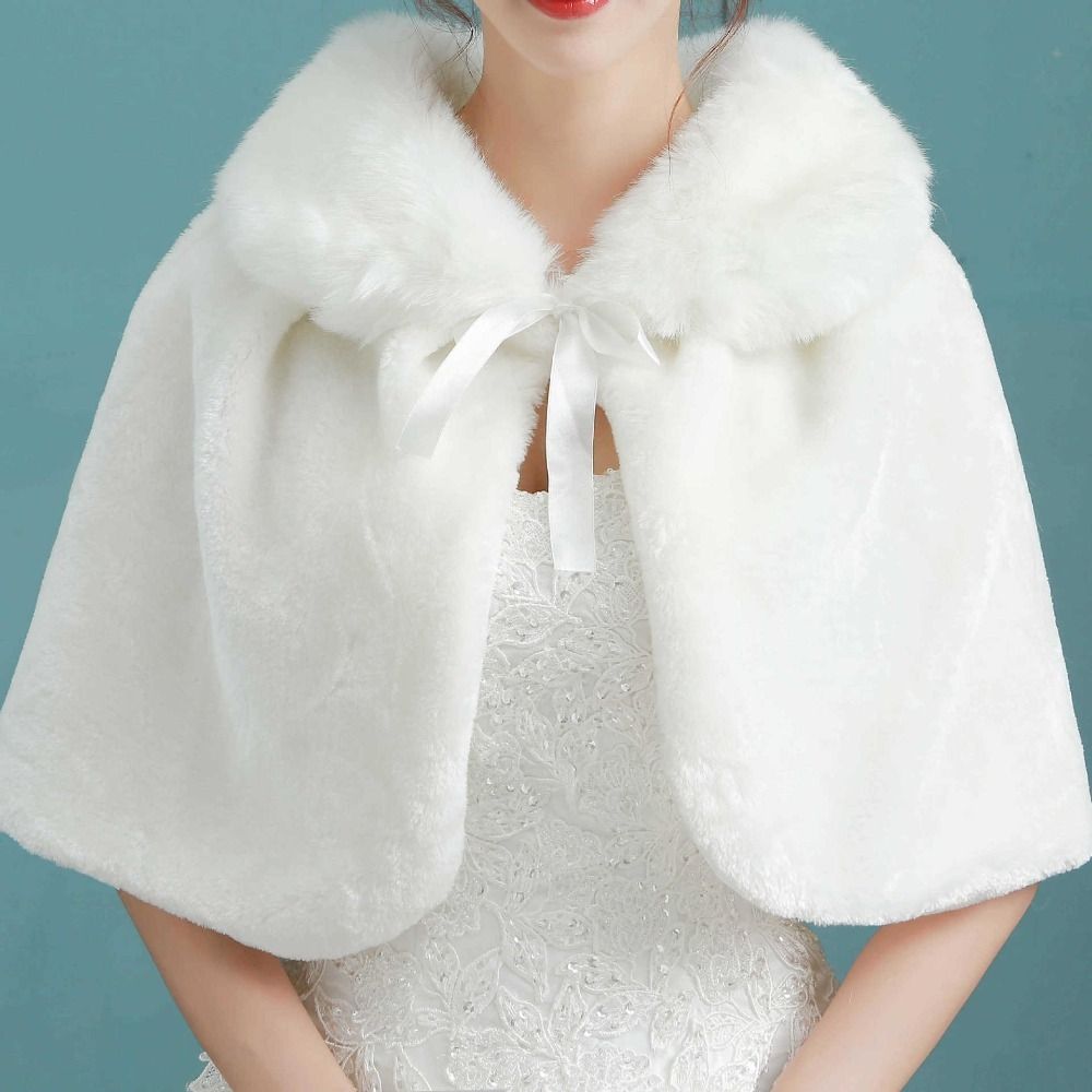 Estola blanca de invierno grue - Winter Clothing Online reseña y precio
