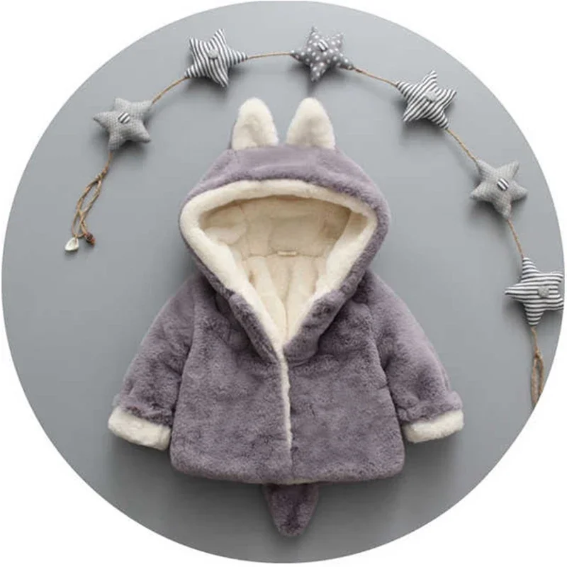 Chaqueta de felpa con orejas d - Winter Clothing Baby reseña y precio