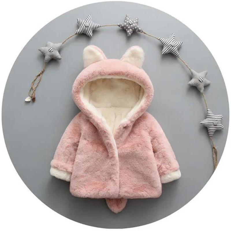 Chaqueta de felpa con orejas d - Winter Clothing Baby reseña y precio