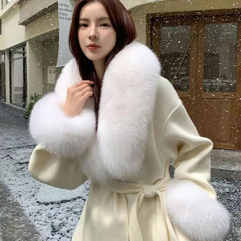 2025 Collar de piel de zorro a - Winter Clothing Online reseña y precio