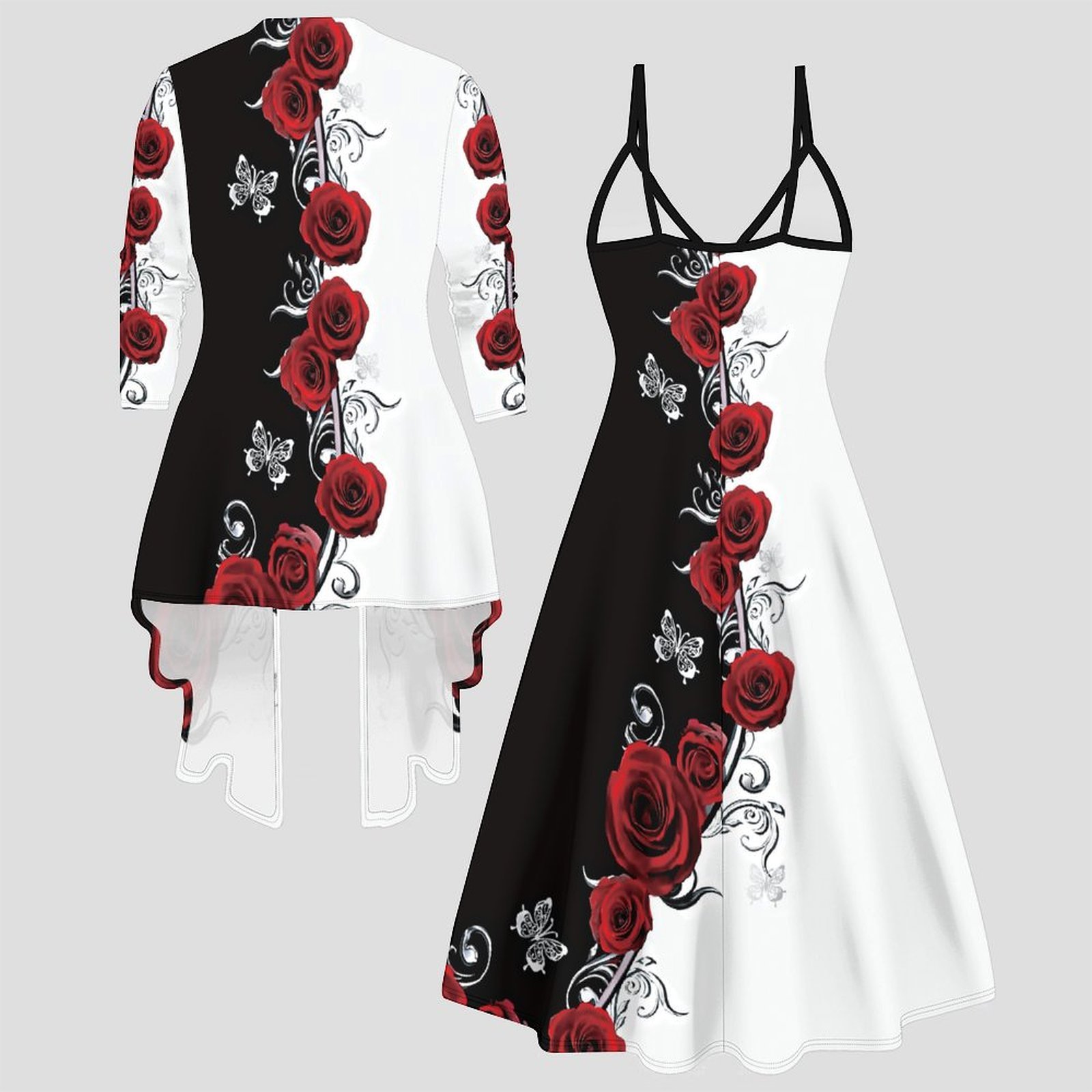 Conjunto de dos piezas estampa - Winter Clothing Online reseña y precio